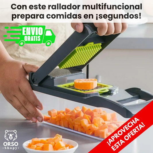 Rallador Multifuncional 14 en 1 - ¡Cocina rápido y fácil!