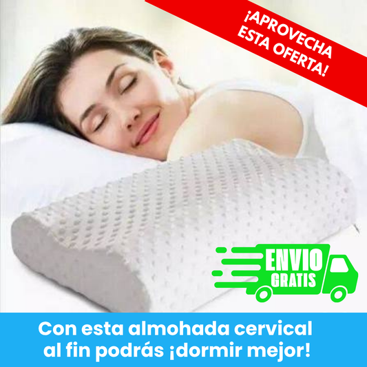 Almohada Cervical Con Memoria - ¡Lo que necesitas para descansar sin dolor!