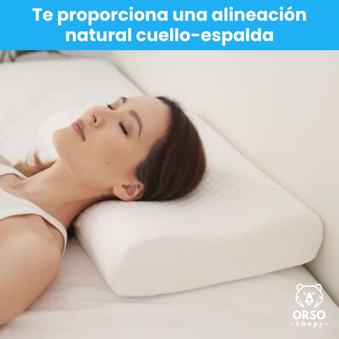 Almohada Cervical Con Memoria - ¡Lo que necesitas para descansar sin dolor!